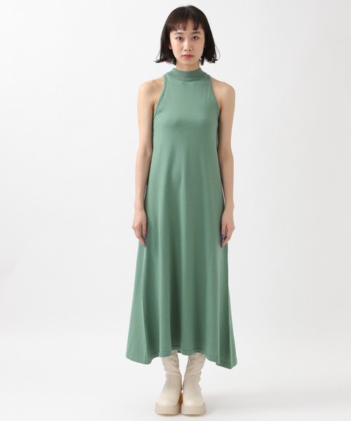 ROCKET x LUNCH（ロケットアンドランチ）の「ROCKET×LUNCH／レイヤーロングワンピース　2932513（ワンピース・レディース・ブラック/セージグリーン・SMALL）」の6枚目の写真