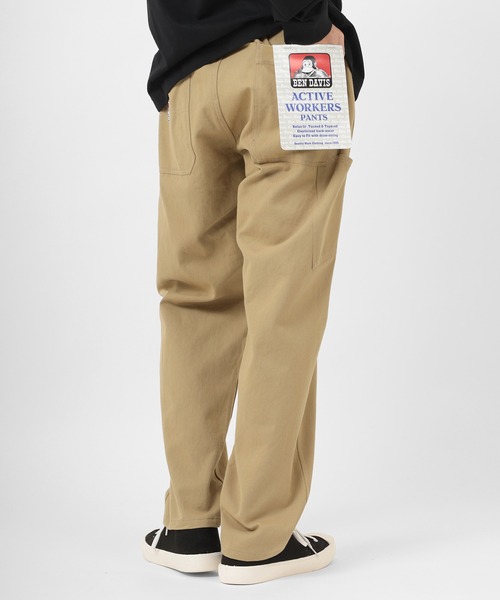 BEN DAVIS(ベンデイビス)の「【BEN DAVIS/ベンデイビス】ペインターパンツ ワークパンツ シェフパンツ イージーパンツ スケーターパンツ(チノパンツ・メンズ・ブルーグレー/ブラック系その他/ストライプ/キナリ/ブラック/ベージュ・S/M/L/XL)」の5枚目の写真