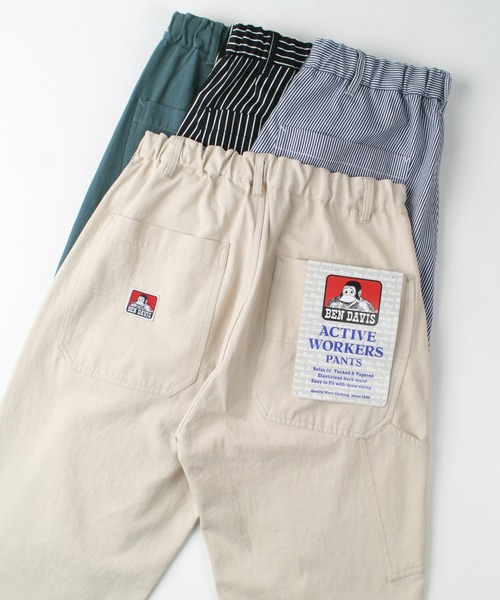 BEN DAVIS(ベンデイビス)の「【BEN DAVIS/ベンデイビス】ペインターパンツ ワークパンツ シェフパンツ イージーパンツ スケーターパンツ(チノパンツ・メンズ・ブルーグレー/ブラック系その他/ストライプ/キナリ/ブラック/ベージュ・S/M/L/XL)」の7枚目の写真