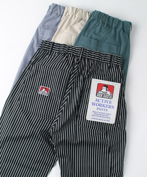BEN DAVIS(ベンデイビス)の「【BEN DAVIS/ベンデイビス】ペインターパンツ ワークパンツ シェフパンツ イージーパンツ スケーターパンツ(チノパンツ・メンズ・ブルーグレー/ブラック系その他/ストライプ/キナリ/ブラック/ベージュ・S/M/L/XL)」の10枚目の写真