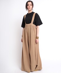 O0641 リネンギャザーサロペット