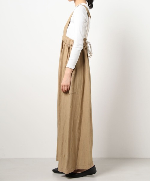 RNA-N(アールエヌエーエヌ)の「O0641 リネンギャザーサロペット(サロペット/オーバーオール・レディース・カーキ/ブラック/キャメル・MEDIUM)」の22枚目の写真