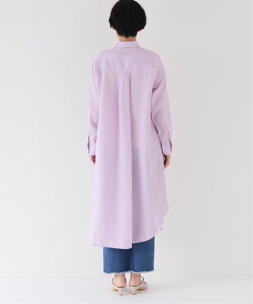 Simplicite（サンプリシテ）の「リネン100ロングシャツ