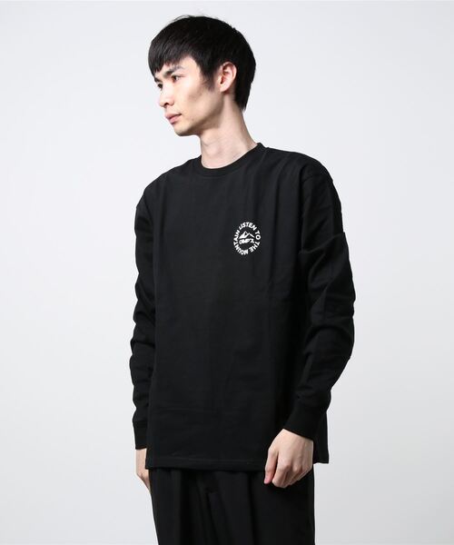 CAMP7（キャンプセブン）の「CAMP7 PRINT LONG SLEEVE（Tシャツ/カットソー・メンズ・ホワイト/ブラック・MEDIUM/LARGE/X-LARGE）」の3枚目の写真