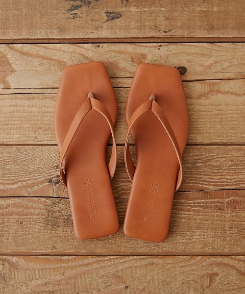 CIAOPANIC TYPY(チャオパニックティピー)の「スクエアトゥトングサンダル(サンダル・レディース・ブラック/ベージュ/ブラウン/パープル・38/36/37)」の15枚目の写真