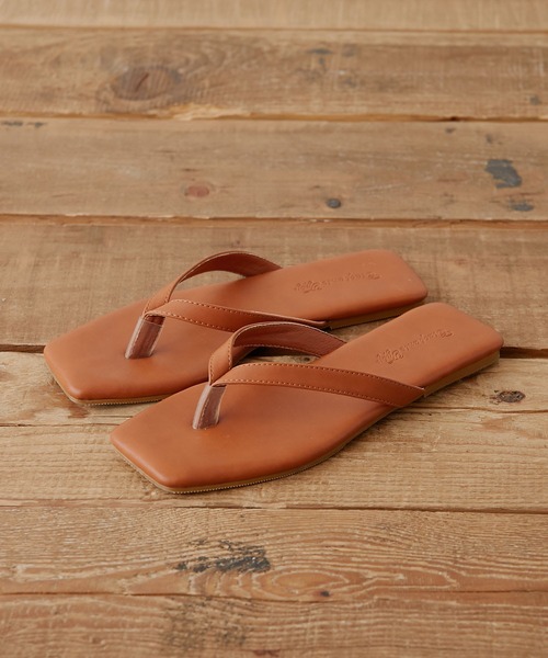 CIAOPANIC TYPY(チャオパニックティピー)の「スクエアトゥトングサンダル(サンダル・レディース・ブラック/ベージュ/ブラウン/パープル・38/36/37)」の14枚目の写真