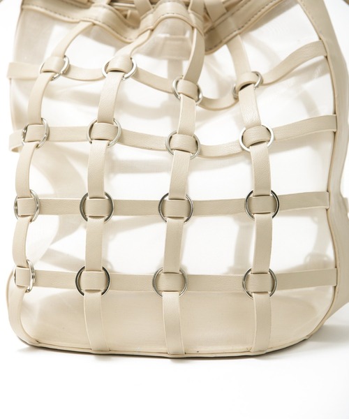 AS KNOW AS PINKY(アズノゥアズピンキー)の「ヌーディメッシュバッグ(ショルダーバッグ・レディース・ベージュ/ブラウン・FREE)」の9枚目の写真