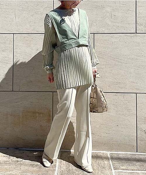 AS KNOW AS PINKY(アズノゥアズピンキー)の「ヌーディメッシュバッグ(ショルダーバッグ・レディース・ベージュ/ブラウン・FREE)」の5枚目の写真