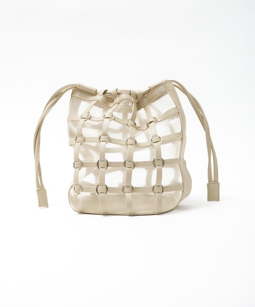 AS KNOW AS PINKY(アズノゥアズピンキー)の「ヌーディメッシュバッグ(ショルダーバッグ・レディース・ベージュ/ブラウン・FREE)」の12枚目の写真