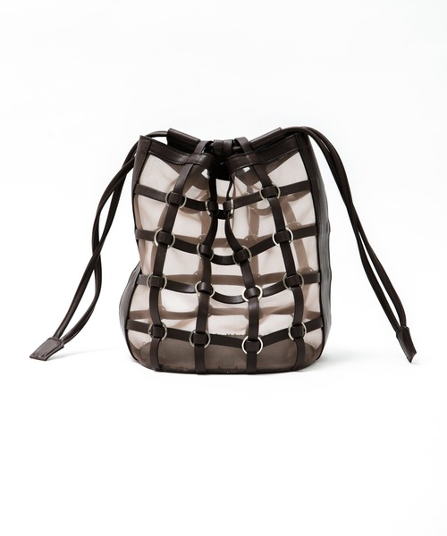 AS KNOW AS PINKY(アズノゥアズピンキー)の「ヌーディメッシュバッグ(ショルダーバッグ・レディース・ベージュ/ブラウン・FREE)」の19枚目の写真