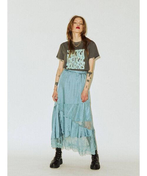 jouetie（ジュエティ）の「ブロッキングマーメイドレーススカート（スカート・レディース・ブラック/ブルー/アイボリー・MEDIUM）」の10枚目の写真