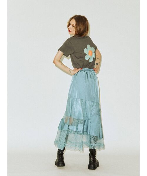 jouetie（ジュエティ）の「ブロッキングマーメイドレーススカート（スカート・レディース・ブラック/ブルー/アイボリー・MEDIUM）」の11枚目の写真