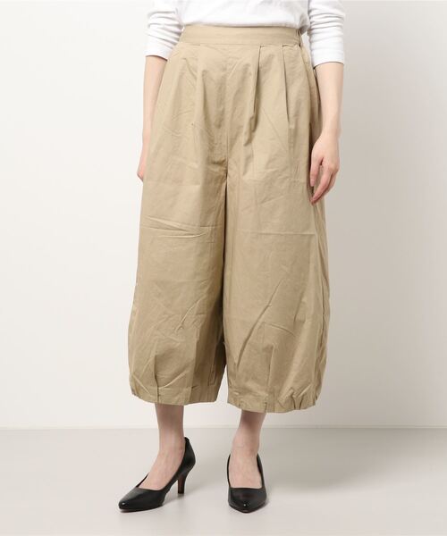 Samansa Mos2（サマンサ モスモス）の「バルーンチノパンツ（チノパンツ・レディース・ダークブラウン/ベージュ/チャコール・ﾌﾘ-）」の6枚目の写真