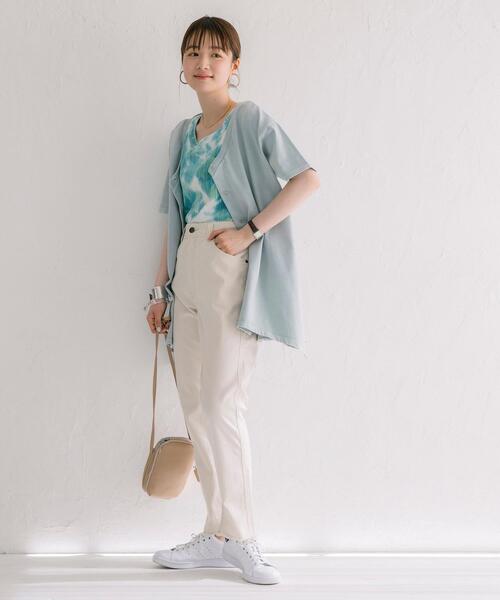 coen（コーエン）の「2WAYドレープチュニックカットソー（チュニック・レディース・ライム/オリーブ/レッド・LARGE/MEDIUM）」の7枚目の写真