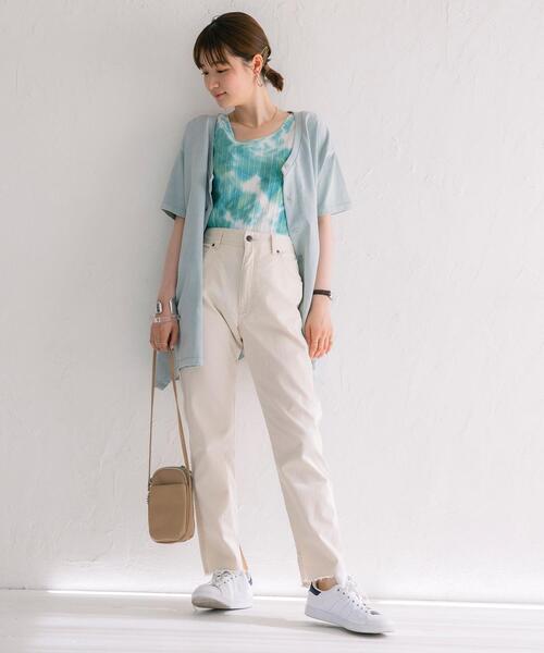 coen（コーエン）の「2WAYドレープチュニックカットソー（チュニック・レディース・ライム/オリーブ/レッド・LARGE/MEDIUM）」の22枚目の写真