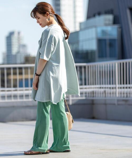 coen（コーエン）の「2WAYドレープチュニックカットソー（チュニック・レディース・レッド/ライム/オリーブ・MEDIUM/LARGE）」の17枚目の写真