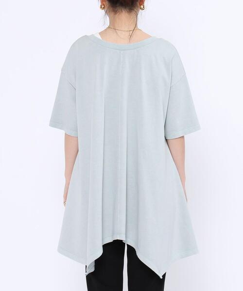 coen（コーエン）の「2WAYドレープチュニックカットソー（チュニック・レディース・レッド/ライム/オリーブ・MEDIUM/LARGE）」の10枚目の写真