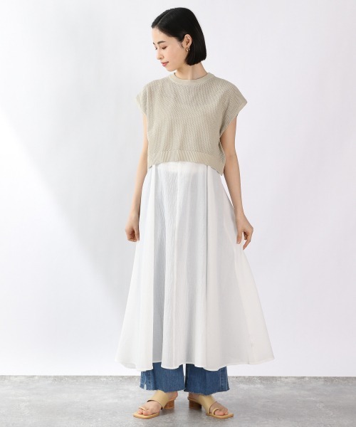 LOWRYS FARM(ローリーズファーム)の「レイヤードキャミ2Pワンピース 948591(ワンピース・レディース・ブラック/ダークブラウン/パープル/アイボリー・FREE)」の5枚目の写真