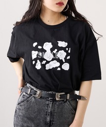 RASVOA | ウシ柄スマイル？Ｔシャツ(Tシャツ/カットソー)