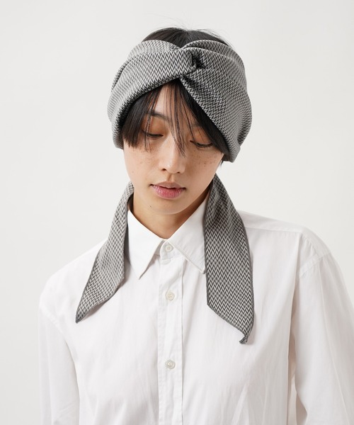 La Maison de Lyllis（メゾンドリリス）の「BERBERE ベルベル / La Maison de Lyllis 2213009 メゾンドリリス/ ターバン（ヘアバンド・レディース・ブラック/ブラウン/オレンジ・FREE）」の4枚目の写真