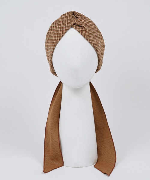 La Maison de Lyllis（メゾンドリリス）の「BERBERE ベルベル / La Maison de Lyllis 2213009 メゾンドリリス/ ターバン（ヘアバンド・レディース・ブラック/ブラウン/オレンジ・FREE）」の16枚目の写真