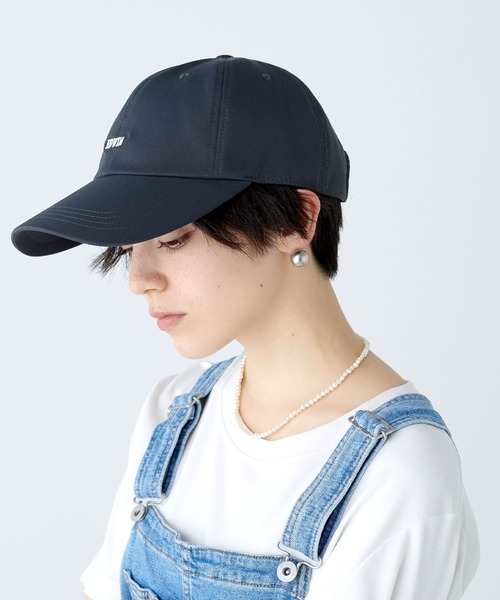 EDWIN(エドウィン)の「【EDWIN】ロゴ刺しゅうキャップ(キャップ・レディース・ブラック/ベージュ/ネイビー/ブラウン/サックスブルー/ピンク/グリーン/キナリ/グレー・フリー)」の4枚目の写真