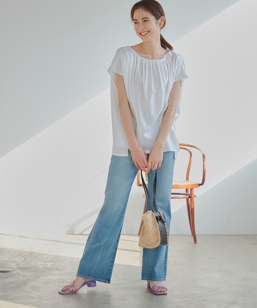 ROPE'（ロペ）の「ラフィアコンビミニバッグ（かごバッグ・レディース・ブラック/キャメル・FREE）」の11枚目の写真