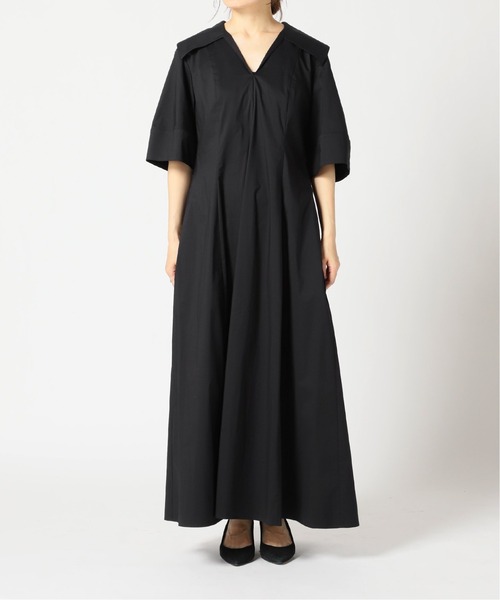 IENA（イエナ）の「maison コットンナイロンフォルムワンピース◆（ワンピース・レディース・ネイビー・34/36/38）」の3枚目の写真