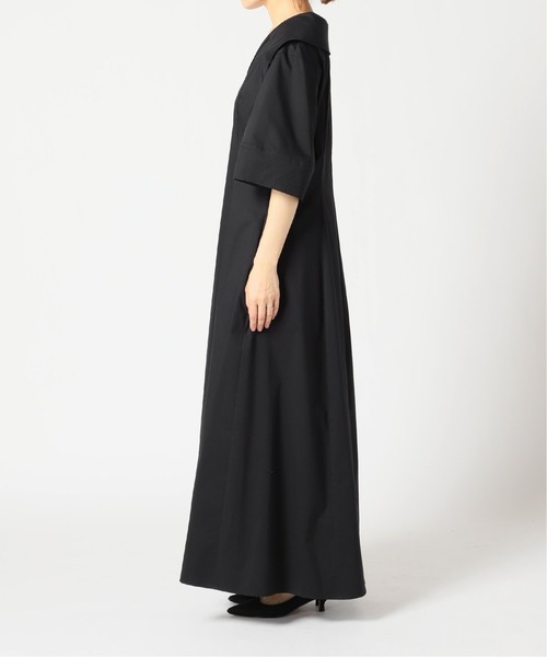 IENA（イエナ）の「maison コットンナイロンフォルムワンピース◆（ワンピース・レディース・ネイビー・34/36/38）」の4枚目の写真