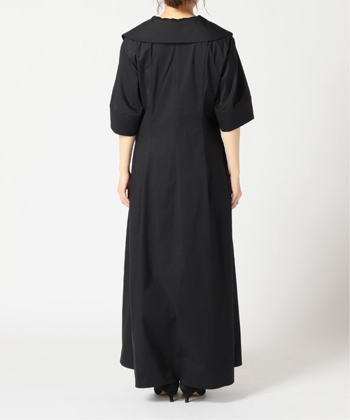 IENA（イエナ）の「maison コットンナイロンフォルムワンピース◆（ワンピース・レディース・ネイビー・34/36/38）」の5枚目の写真