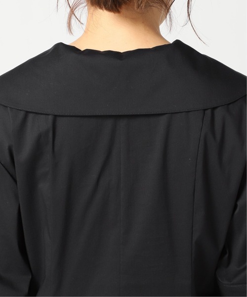 IENA（イエナ）の「maison コットンナイロンフォルムワンピース◆（ワンピース・レディース・ネイビー・34/36/38）」の6枚目の写真