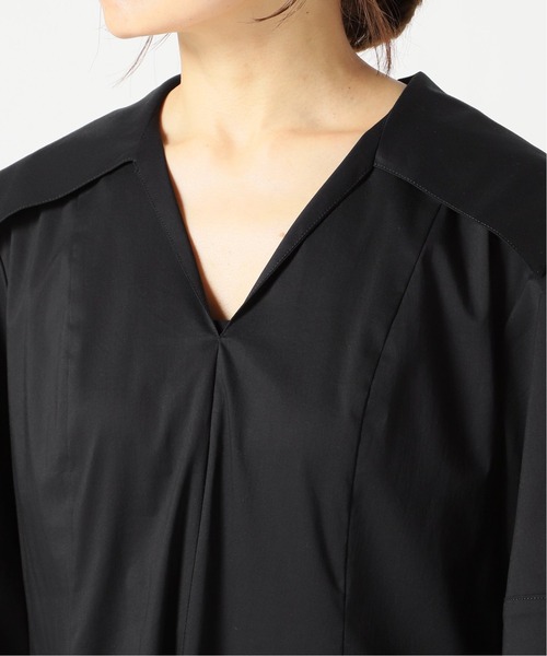 IENA（イエナ）の「maison コットンナイロンフォルムワンピース◆（ワンピース・レディース・ネイビー・34/36/38）」の7枚目の写真