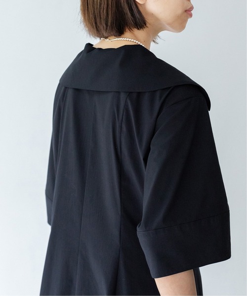 IENA（イエナ）の「maison コットンナイロンフォルムワンピース◆（ワンピース・レディース・ネイビー・34/36/38）」の16枚目の写真