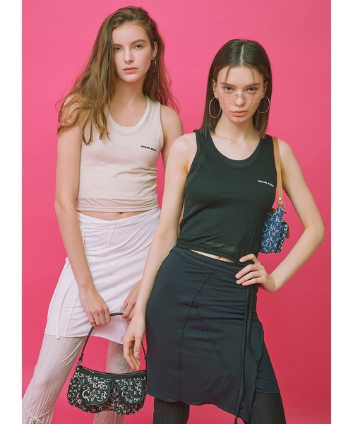 CRANK（クランク）の「『CRANK/クランク』DENIM TWO POCKET HOBO BAG/デニムホーボーバッグ（ハンドバッグ・レディース・ブラック/ブルー・FREE）」の7枚目の写真