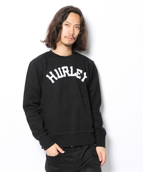 Hurley (ハーレー)の「PIRATE BLOCK CREW FLEECE(スウェット・メンズ・ブラック/ブラック系その他/グレー系その他/ヘザ-グレー/レッド系その他・MEDIUM/X-LARGE/LARGE/SMALL)」の2枚目の写真