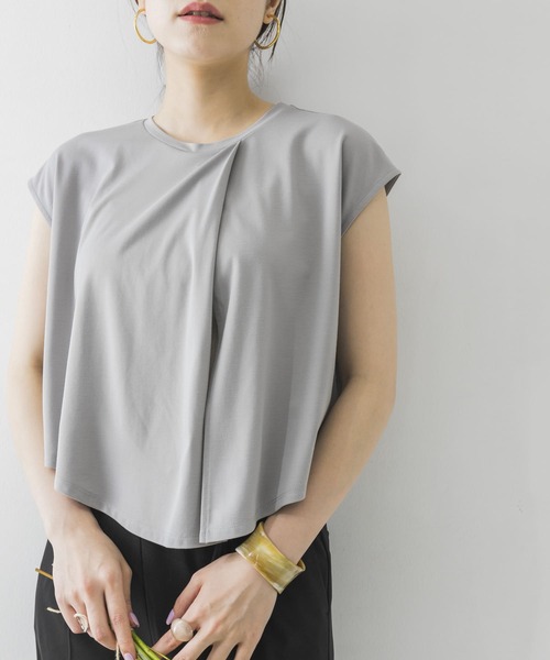 URBAN RESEARCH（アーバンリサーチ）の「マルチWAYカットソーワンピース（ワンピース・レディース・ライトグレー/ネイビー・FREE）」の9枚目の写真