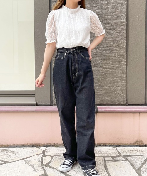 apres jour（アプレジュール）の「レースハイネックトップス【ZOZOTOWN限定アイテム】（シャツ/ブラウス・レディース・オフホワイト/ブラック/アイボリー・X-LARGE/フリー）」の18枚目の写真
