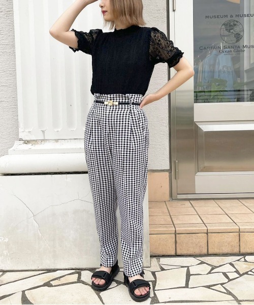 apres jour（アプレジュール）の「レースハイネックトップス【ZOZOTOWN限定アイテム】（シャツ/ブラウス・レディース・オフホワイト/ブラック/アイボリー・X-LARGE/フリー）」の7枚目の写真