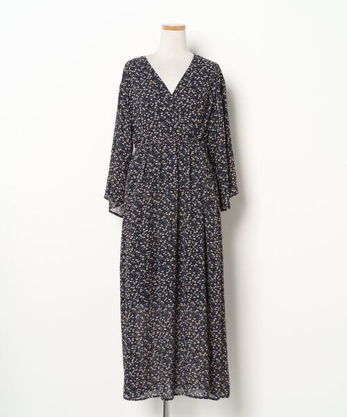 セール ブランド古着 花柄7分袖ワンピース ワンピース Kastane カスタネ のファッション通販 Zozoused