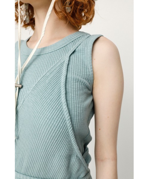 SLY（スライ）の「2PIECE CUT WRAP OP ２ピース ワンピース（ワンピース・レディース・ベージュ/ライトブルー・FREE）」の15枚目の写真