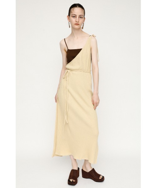 SLY（スライ）の「2PIECE CUT WRAP OP ２ピース ワンピース（ワンピース・レディース・ベージュ/ライトブルー・FREE）」の7枚目の写真