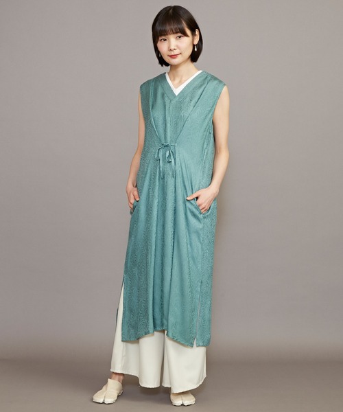 カヤ（カヤ）の「【カヤ】菊薫るワンピース（ワンピース・レディース・グリーン/スミクロ/レッド/ブルー/グレー/ネイビー/ライトパープル・FREE）」の21枚目の写真