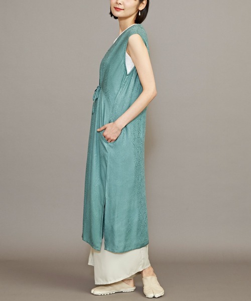 カヤ（カヤ）の「【カヤ】菊薫るワンピース（ワンピース・レディース・グリーン/スミクロ/レッド/ブルー/グレー/ネイビー/ライトパープル・FREE）」の22枚目の写真