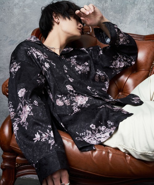 JUNMEN SUITABLE ワインレッド 長袖シャツ 厚から M