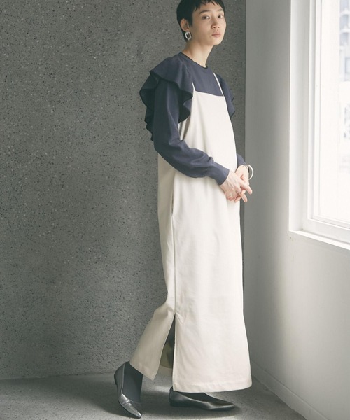 armonia(アルモニーア)の「armonia・フェイクレザーワンピース*(ワンピース・レディース・ミント/アイボリー・FREE)」の2枚目の写真