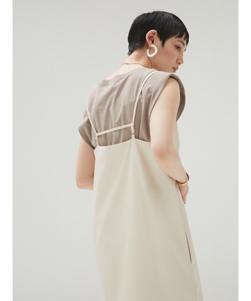 armonia(アルモニーア)の「armonia・フェイクレザーワンピース*(ワンピース・レディース・ミント/アイボリー・FREE)」の7枚目の写真