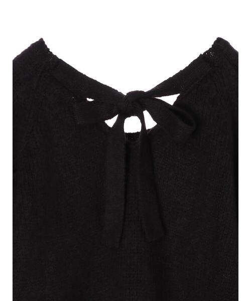 SLURR（スラ―）の「【マシンウォッシャブル】ぽこぽこドットニット（ニット/セーター・レディース・ブラック/オフホワイト・FREE）」の18枚目の写真