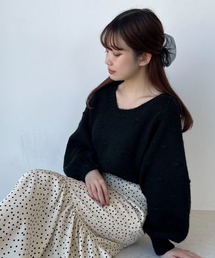 SLURR | 【マシンウォッシャブル】ぽこぽこドットニット(ニット/セーター)