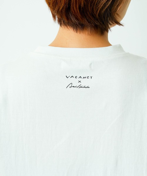 VACANCY（ヴァカンシー）の「【Aki Ishibashi×VACANCY】コラボイラストBIGTシャツ（Tシャツ/カットソー・レディース・ホワイト/オレンジ・FREE）」の18枚目の写真