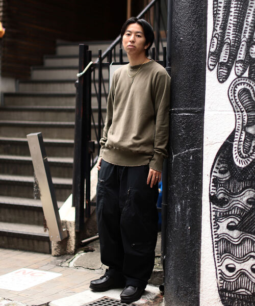 scair（スケアー）の「scair / Vintage スウェット（スウェット・メンズ・ブラック/オリーブ・4/3/2）」の6枚目の写真